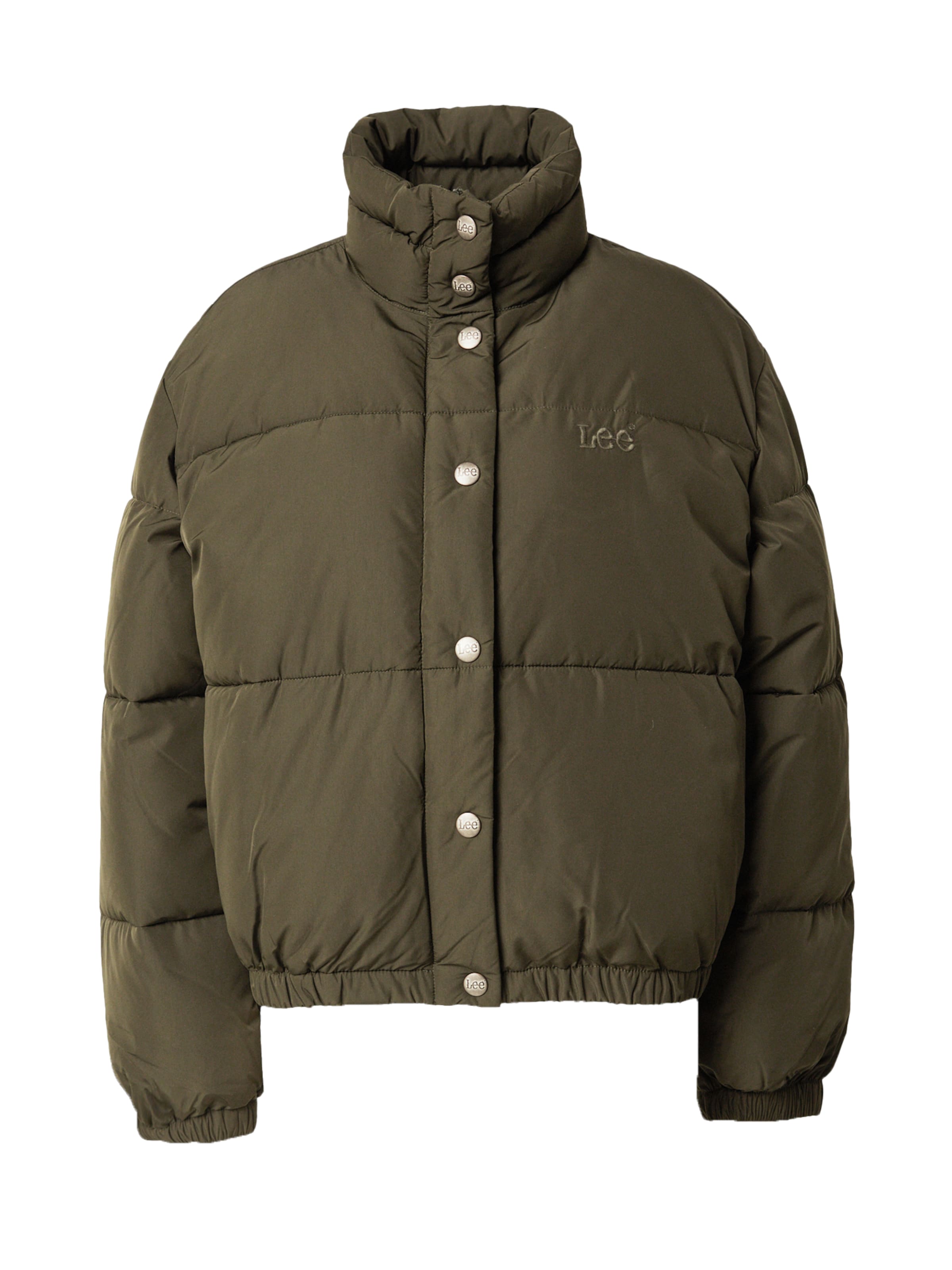 Lee Winter jacket 'RELAXEDSHORT PUFFERJACKET' in Green: front
