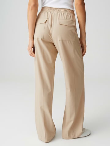 OPUS Loosefit Kalhoty 'Melane' – béžová