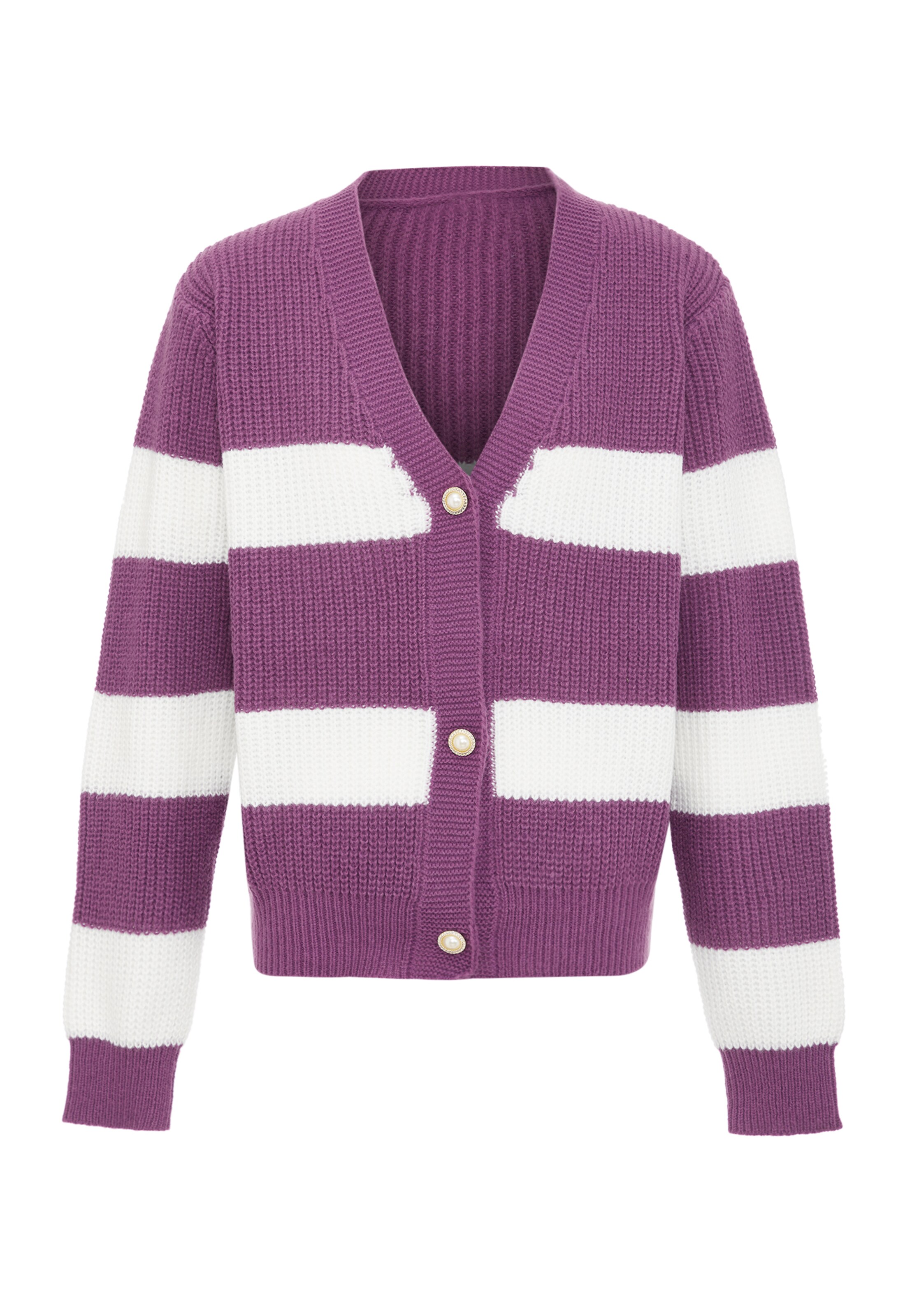 Cardigan Jalene en violet : devant