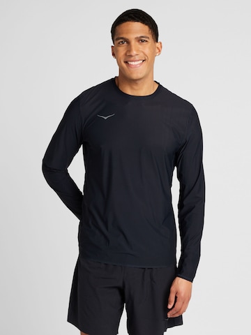 Hoka One One - Camiseta funcional 'AIROLITE' en negro: frente