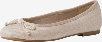 TAMARIS Ballet Flats in Beige: front