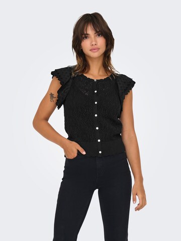 ONLY Knit cardigan 'ONLNettie' in Black: front