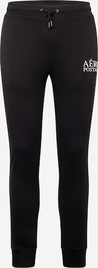 AÉROPOSTALE Pantalón deportivo en negro / blanco, Vista del producto