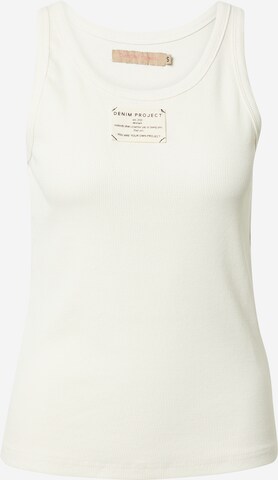 Denim Project Top in White: front