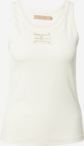 Denim Project Top in White: front