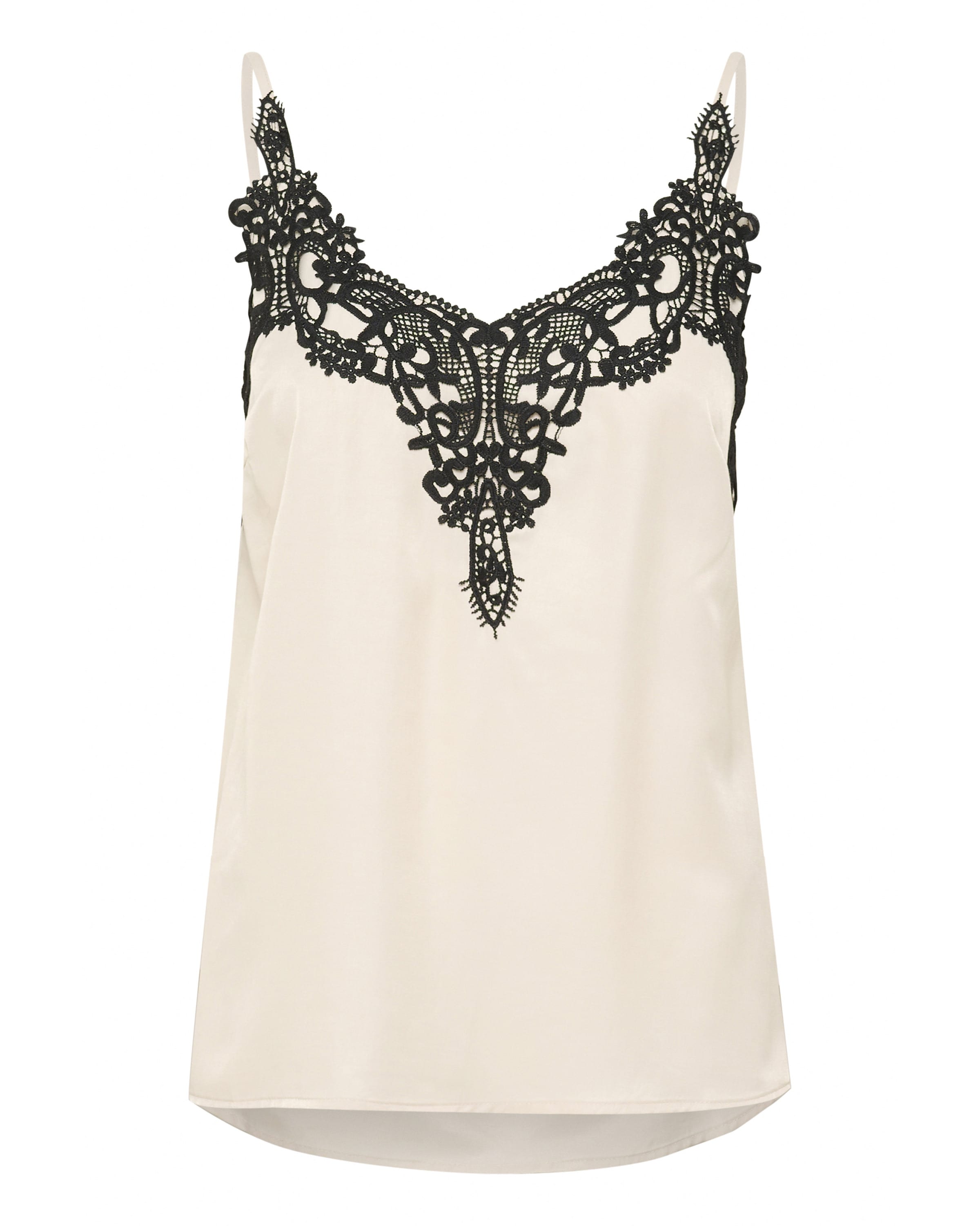 Cream Blouse 'CRAnna' in Black / White, Item view