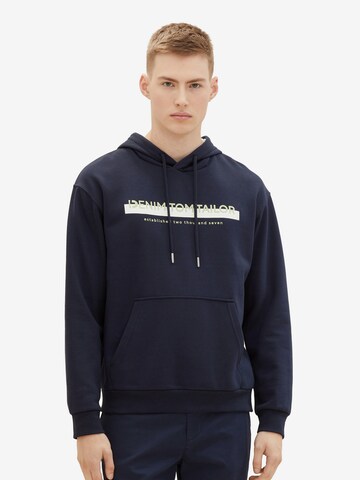 TOM TAILOR DENIM Sweatshirt in Blue: front