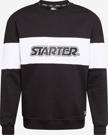 Starter Black Label Sweatshirt in Zwart: voorkant