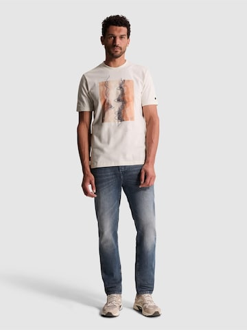CAST IRON T-shirt 'Regular fit T-shirt with artwork' i beige
