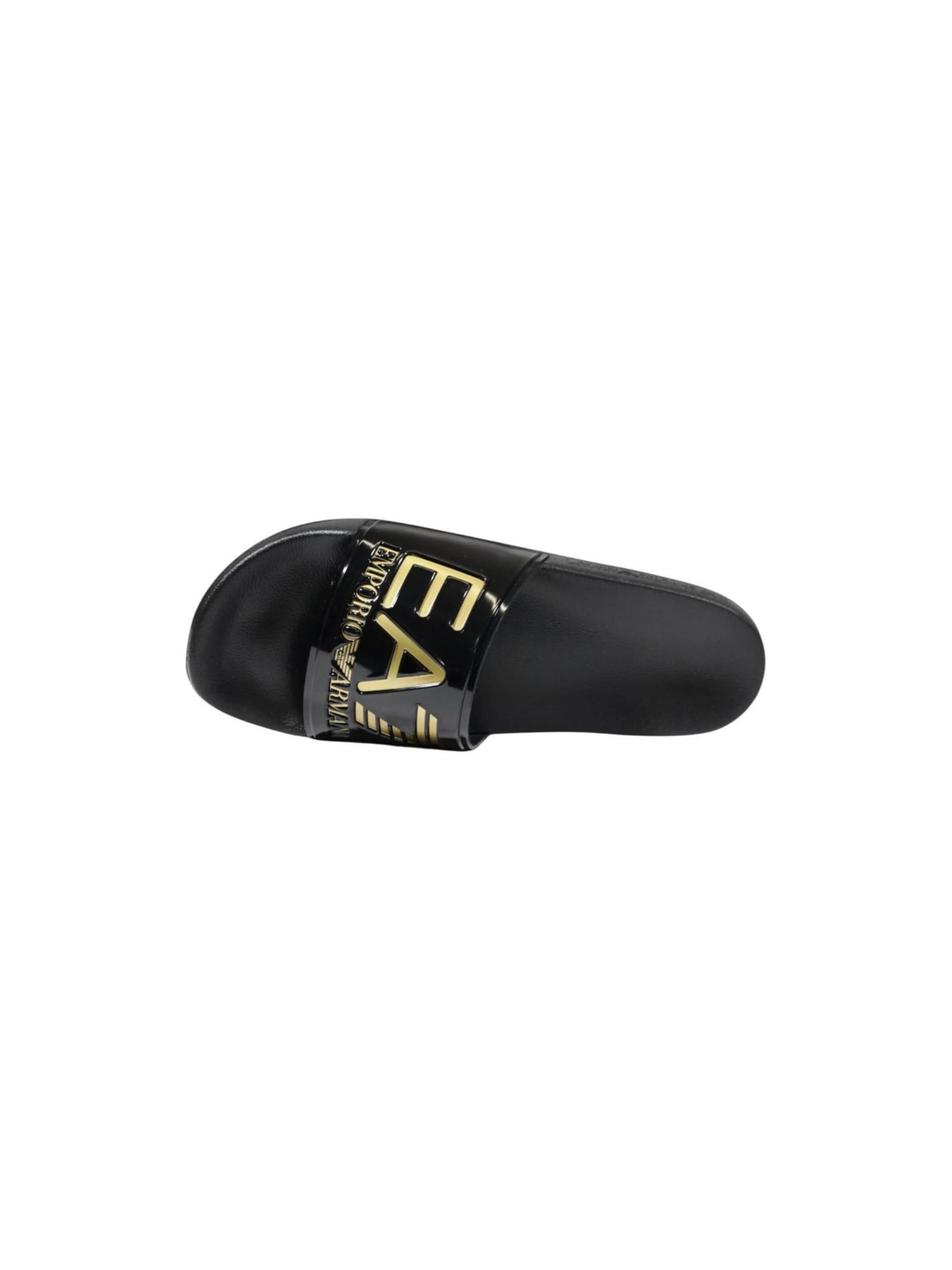 Saboți de la EA7 Emporio Armani pe negru