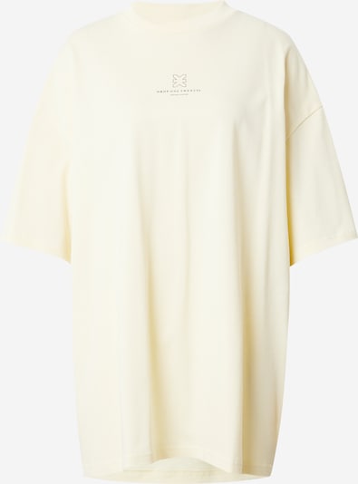 Karo Kauer Shirt 'Sold Out' in pastellgelb / schwarz, Produktansicht