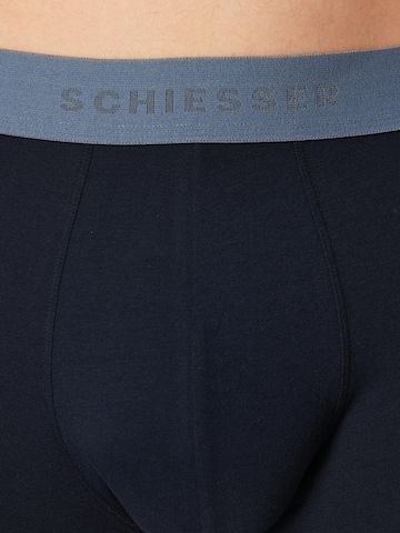 SCHIESSER Boxershorts ' 95/5 Organic Cotton ' in Blauw