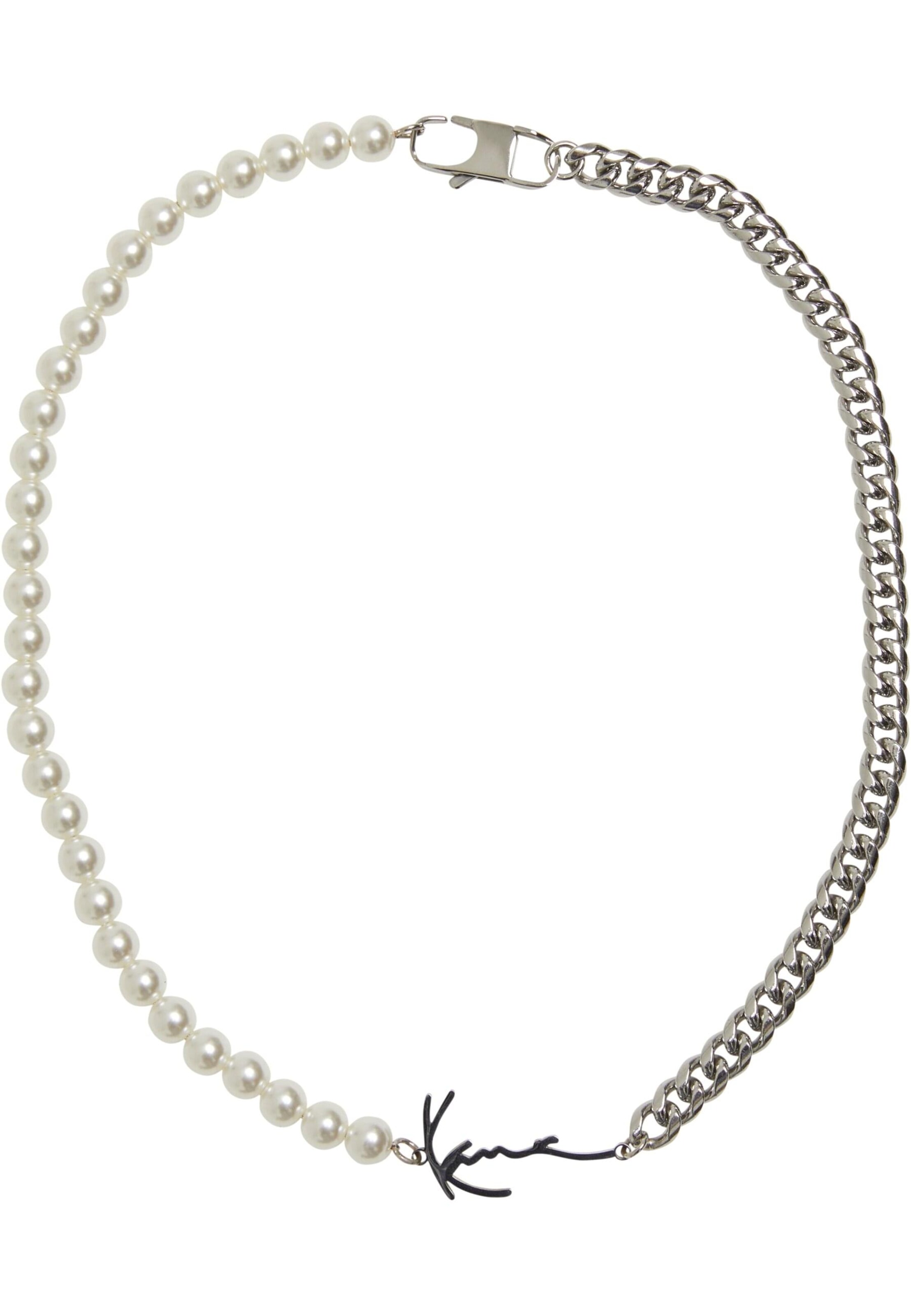 Chaîne Karl Kani en argent : devant