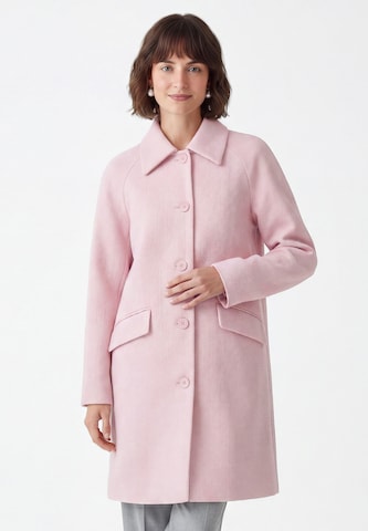Manteau mi-saison Usha en rose : devant