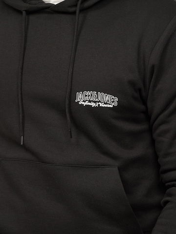 JACK JONES Sweatshirt 'JJINFINITYHOOD' in Black