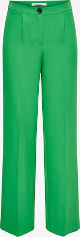 Pantaloni con pieghe 'Wendy' di ONLY in verde: frontale