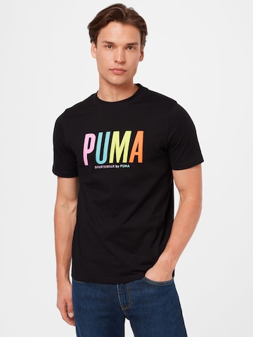 Maglietta 'SWxP' di PUMA in nero: frontale