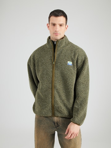 AMERICAN VINTAGE Fleecejacke 'HOKTOWN' in Grün: Vorderseite