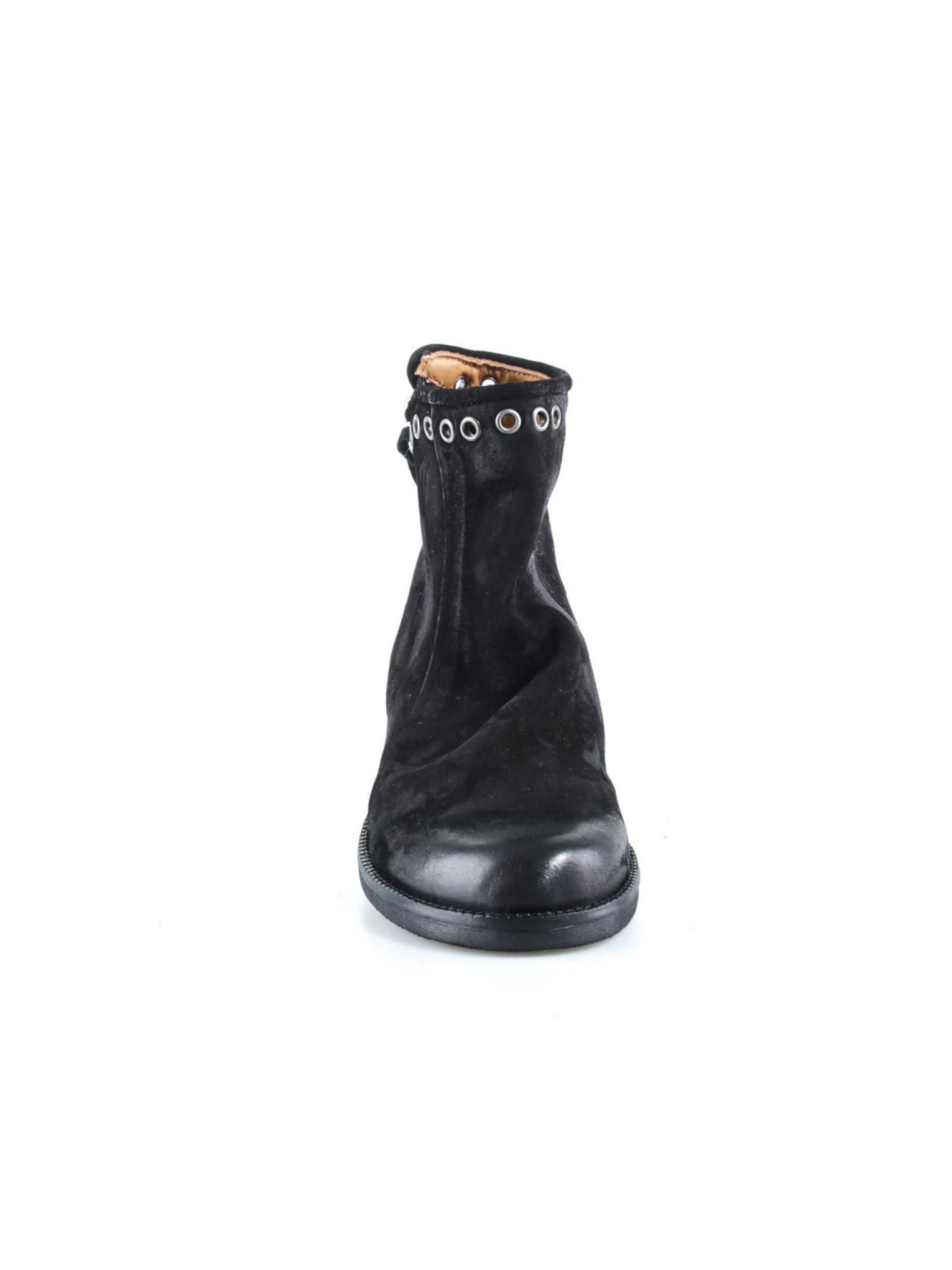 A.S.98 - Botas pelo tornozelo 'ALAYNA' em preto: frente