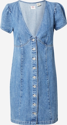 zils LEVI'S ® Kleita 'Erin Mini Denim Dress': no priekšpuses