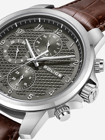 POLICE Analoog horloge 'Mensor' in Bruin