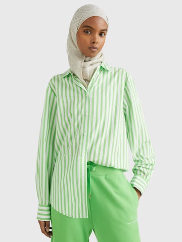 TOMMY HILFIGER Blouse in Groen: voorkant