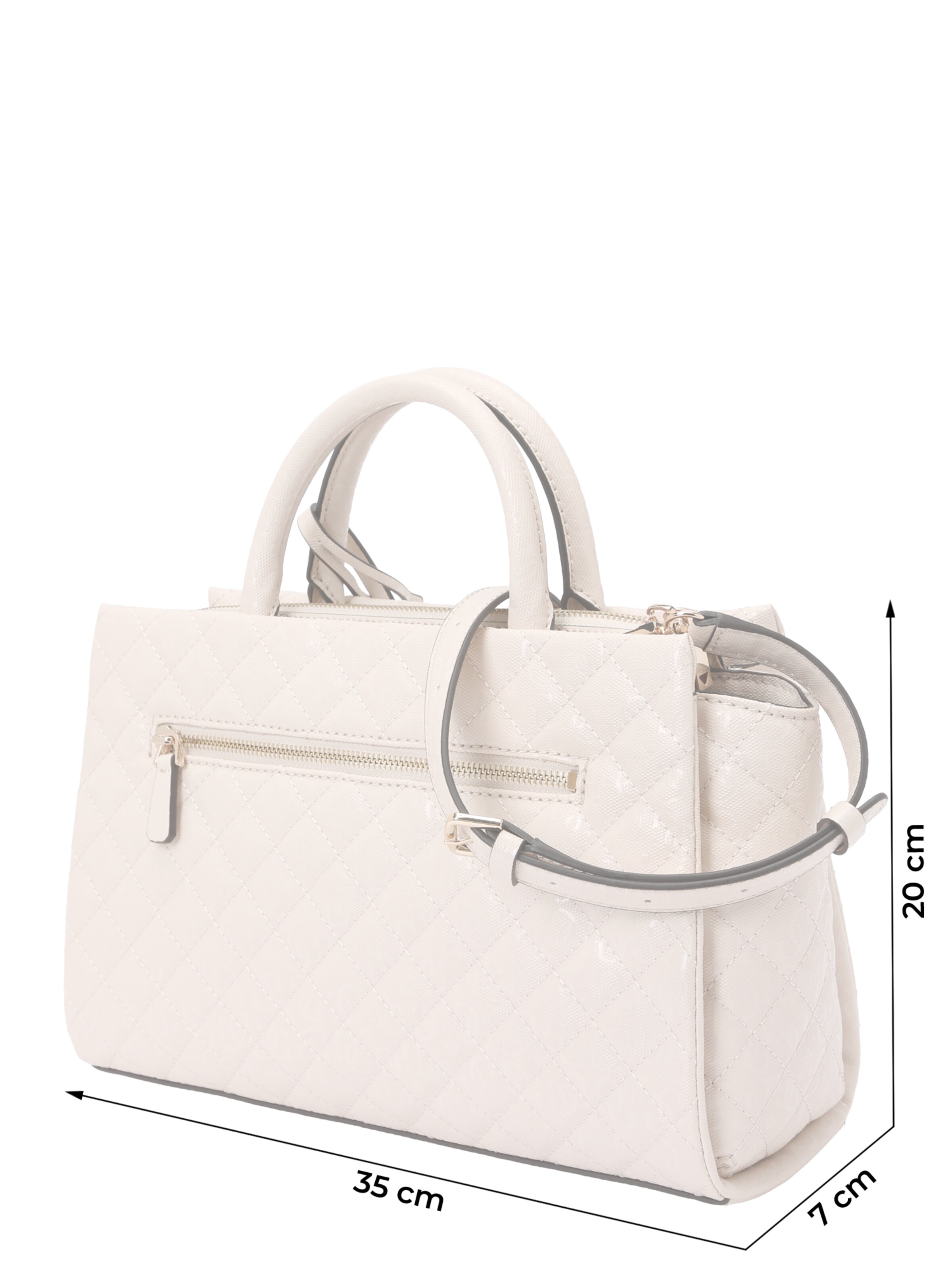 GUESS Handbag 'Idra Girlfriend Satchel' in Beige