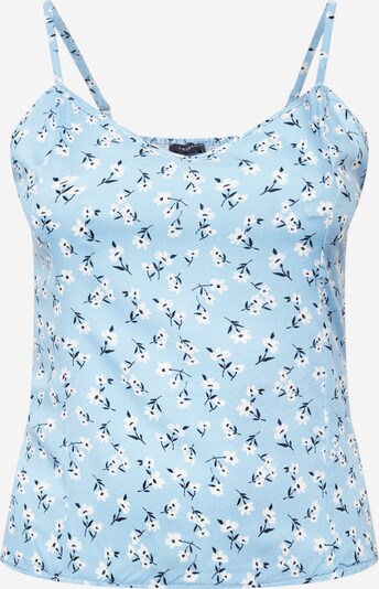Trendyol Curve Top in marine blue / Light blue / White, Item view