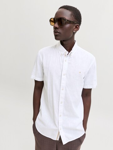 JACK & JONES Regular Fit Hemd 'JPRBLUSUMMER' in Weiß