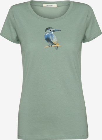 Maglietta 'Loves Bird Look' di GREENBOMB in verde: frontale