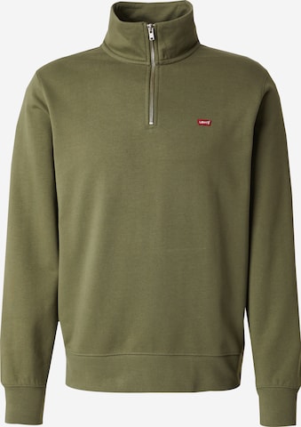 žalia LEVI'S ® Megztinis be užsegimo 'Original Housemark Quarter-Zip Pullover': priekis