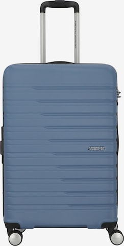 American Tourister Trolley 'Flashline' in Blauw: voorkant