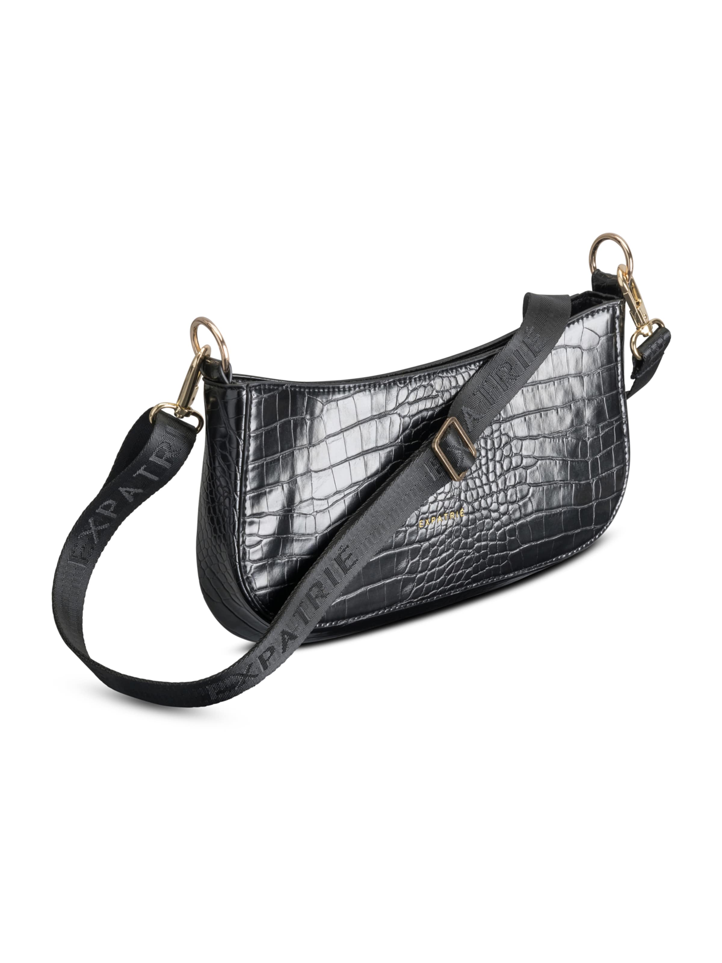 Expatrié Τσάντα ώμου 'Féline' σε μαύρο: μπροστά