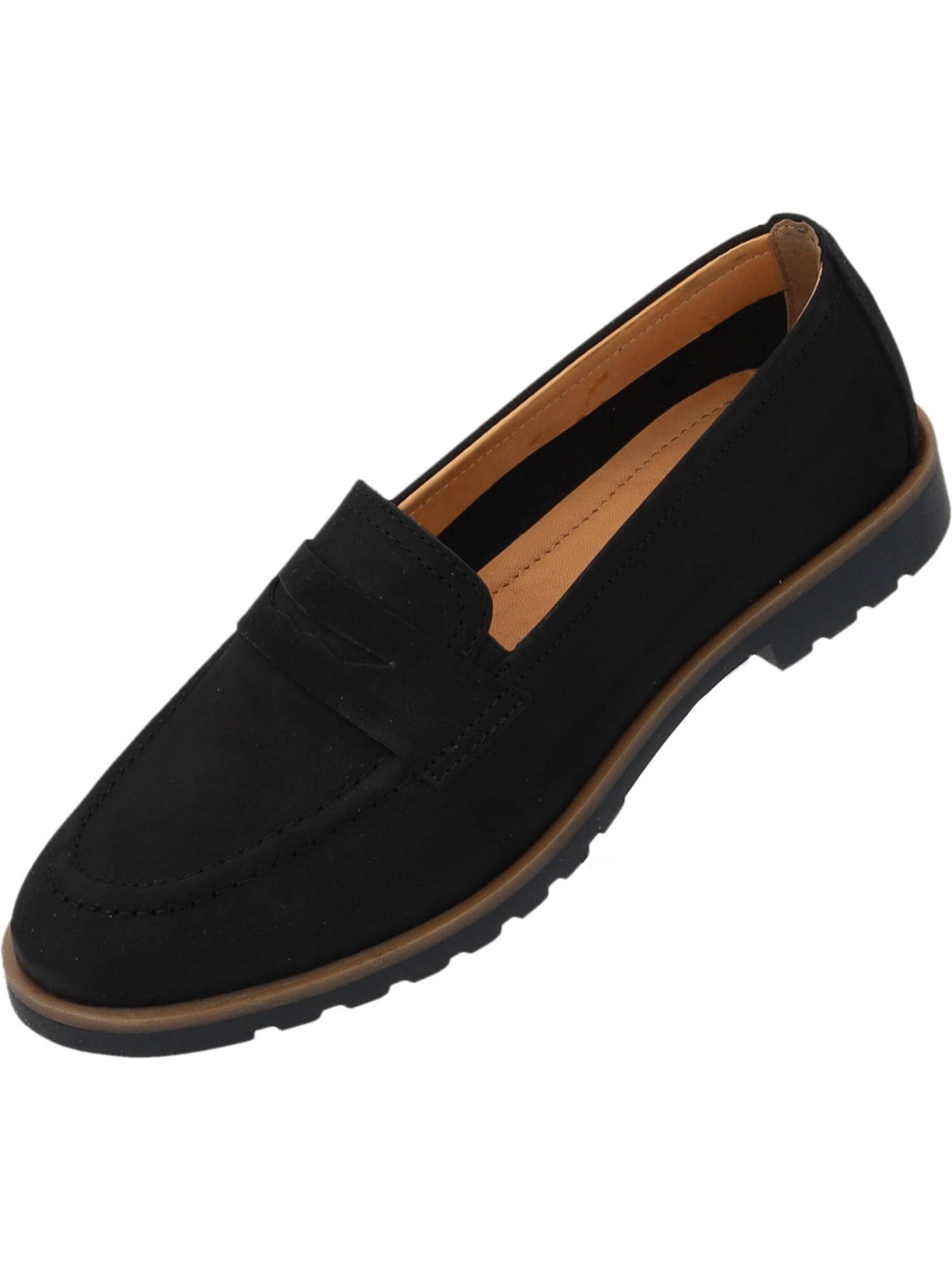 Palado Slipper 'Kazei' in Schwarz: Vorderseite