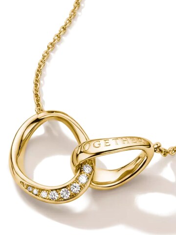 Chaîne 'Vergoldete Together Halskette mit Zirkonia' Thomas Sabo en or