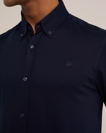 WE Fashion Slim fit Business shirt in Blue