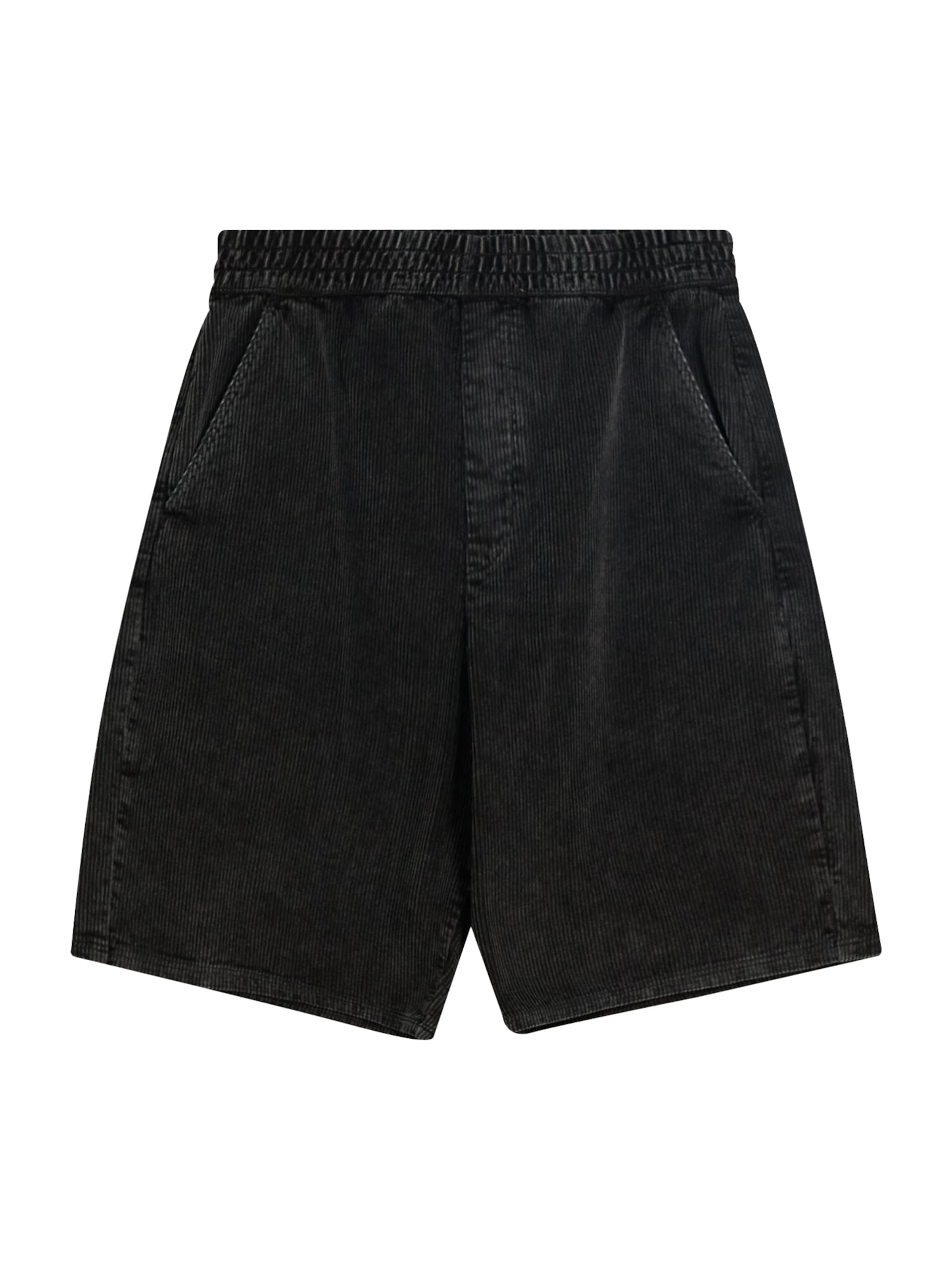 Largi Pantaloni 'PANA' de la Bershka pe negru: față