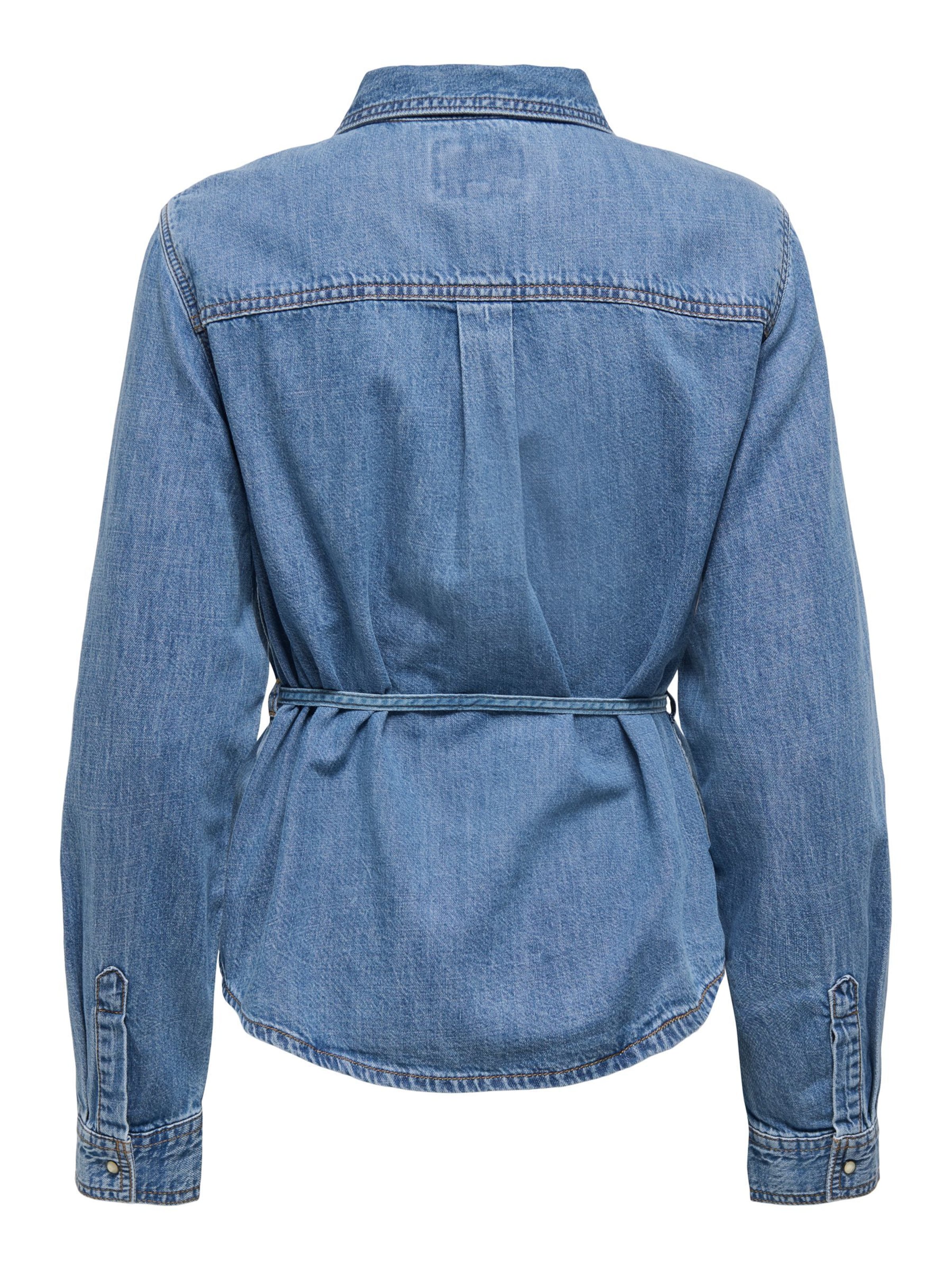 Only Petite Blouse 'KOKO' in Blauw