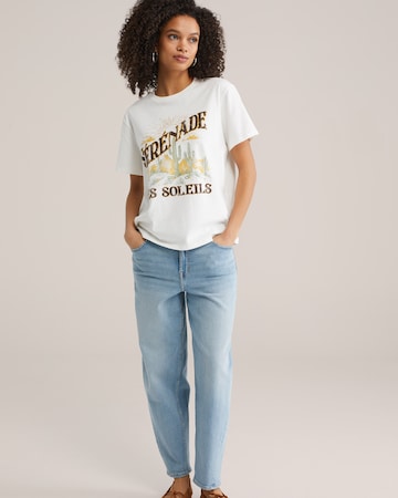 WE Fashion Tričko - Biela