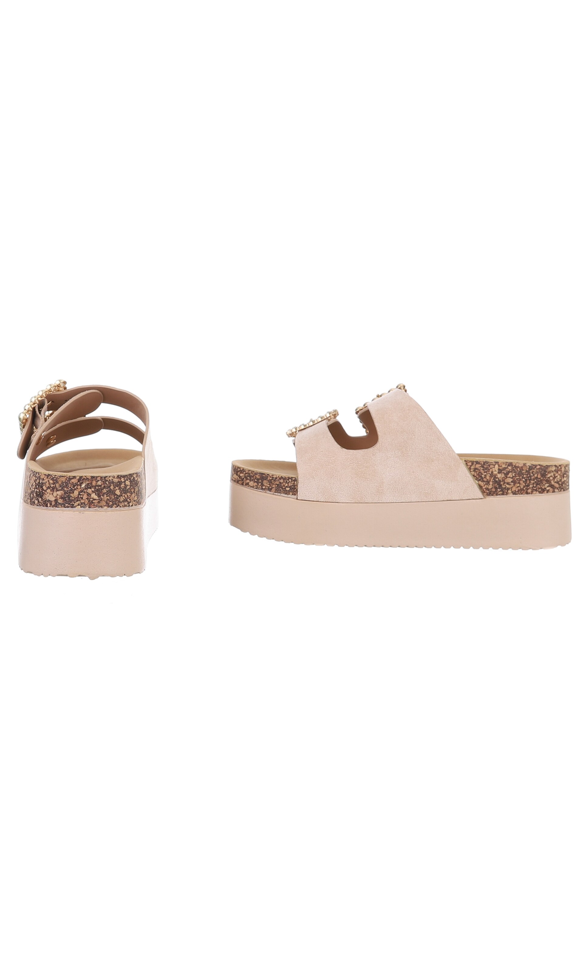 Ital-Design Pantolette in Beige