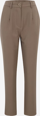 Pantalon à pince 'PCKamil' PIECES en marron : devant