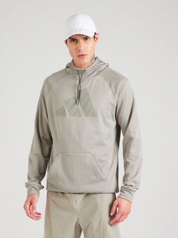 ADIDAS PERFORMANCE Sportsweatshirt in Grün: Vorderseite