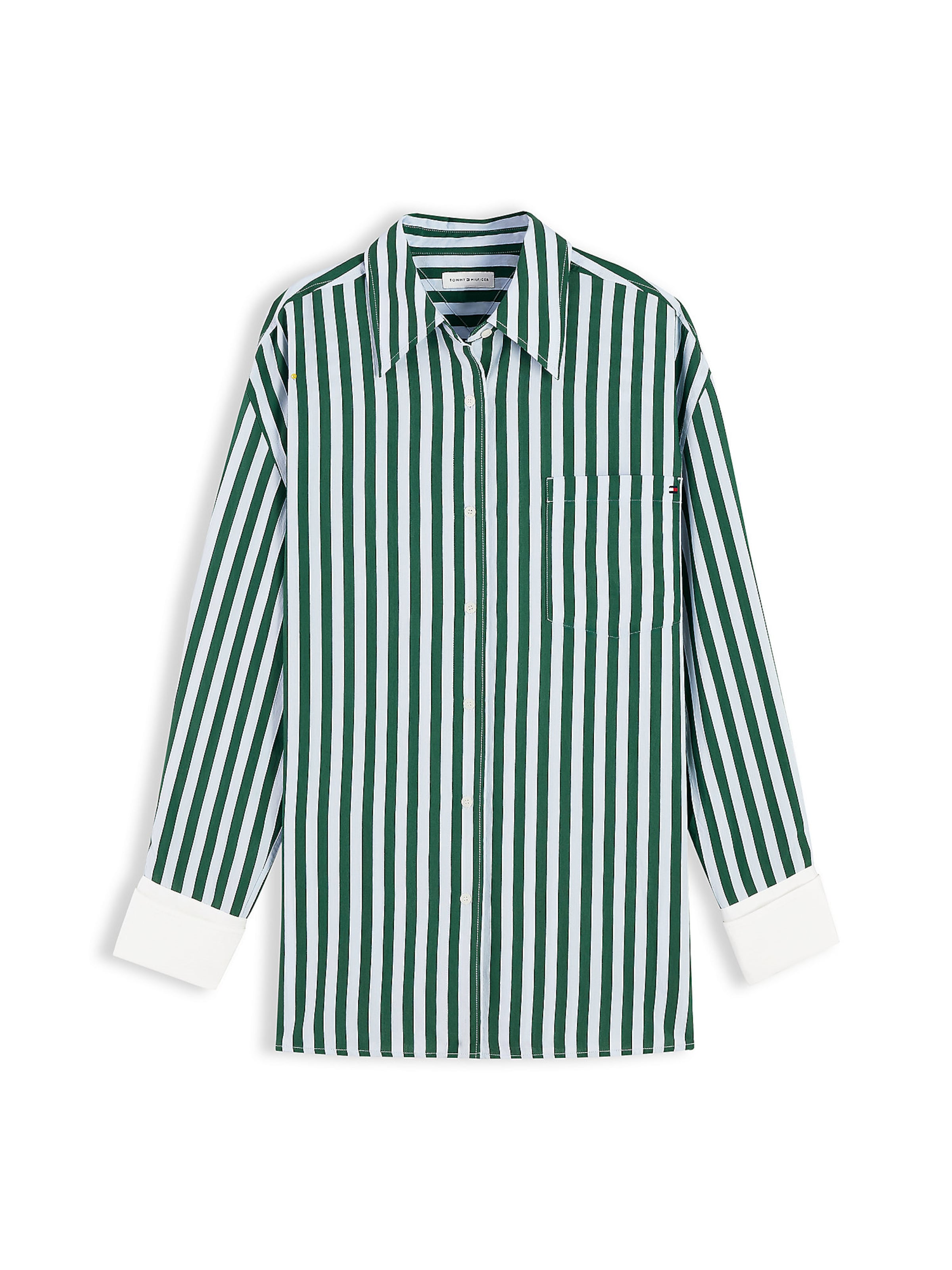 Chemisier TOMMY HILFIGER en vert : devant