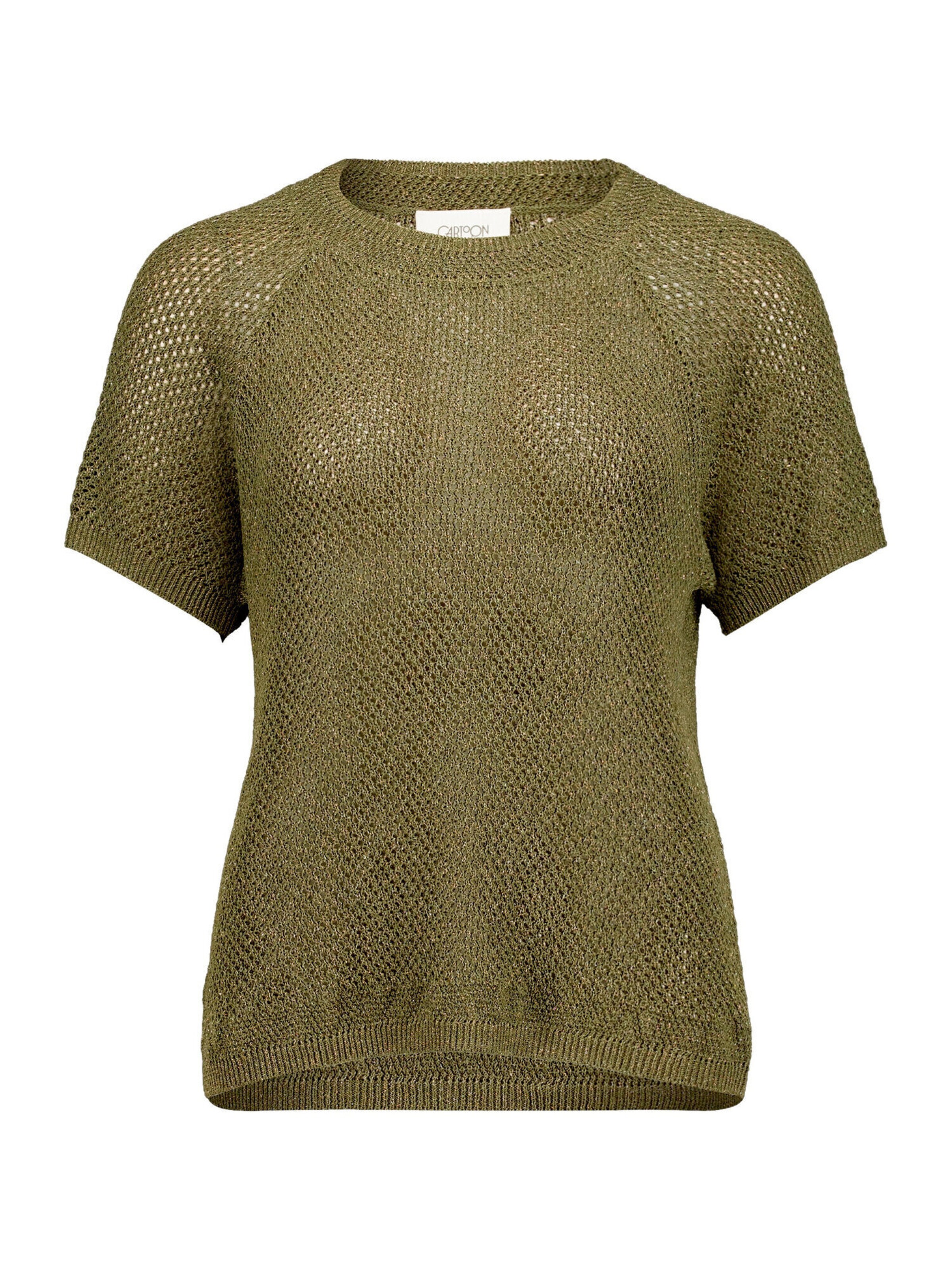 Cartoon Trui in de kleur Kaki, Productweergave