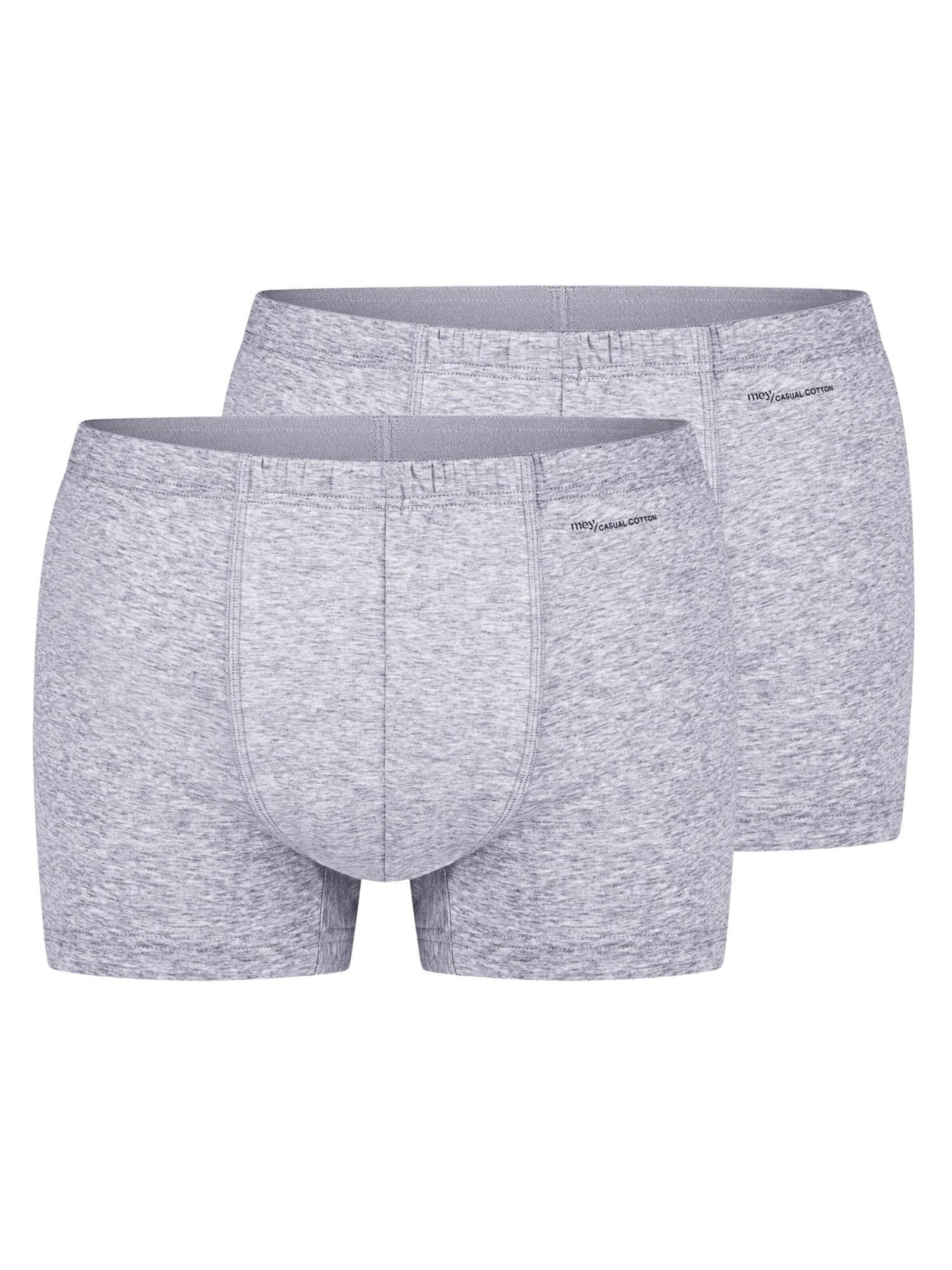 Mey Boxer shorts 'Casual Cotton' in Grey: front