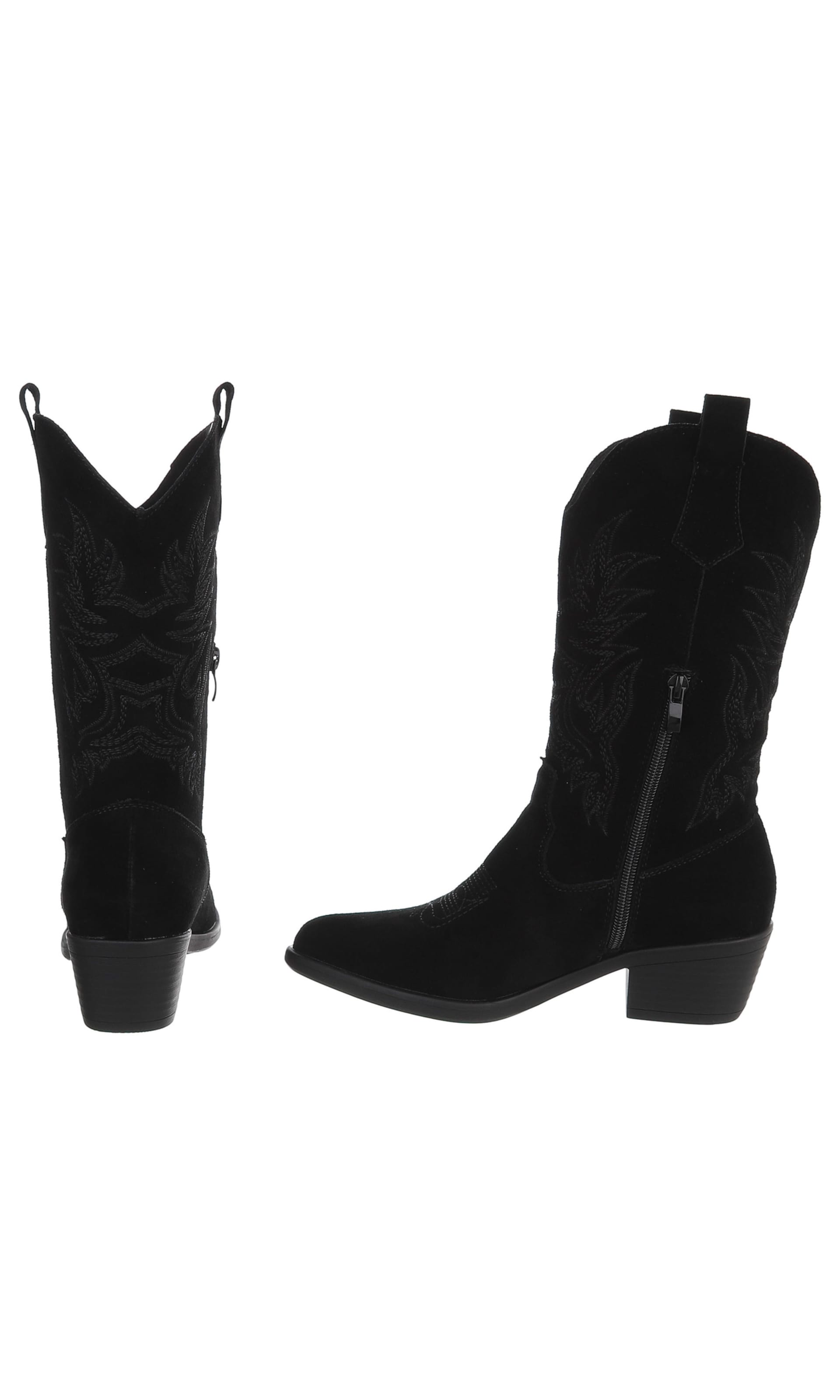 Ital-Design Cowboystiefel in Schwarz