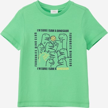 T-Shirt s.Oliver en vert : devant