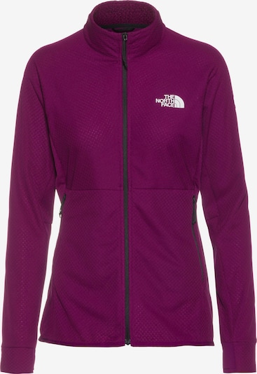 THE NORTH FACE Fleece Jacket in Dark purple / White, Item view