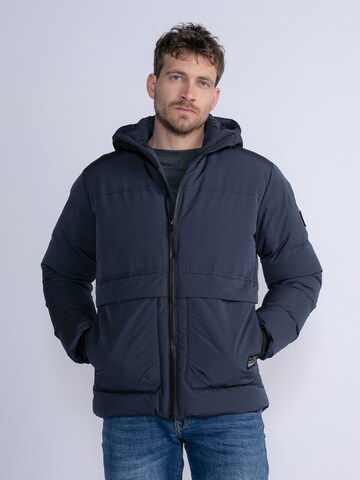 Petrol Industries Between-season jacket 'Northbrook' in Blue: front