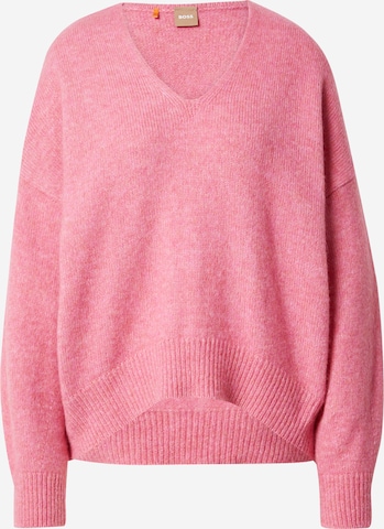 BOSS Orange Sweater 'Fondianan' in Pink: front